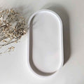 Bandeja Oval Decorativa em Gesso