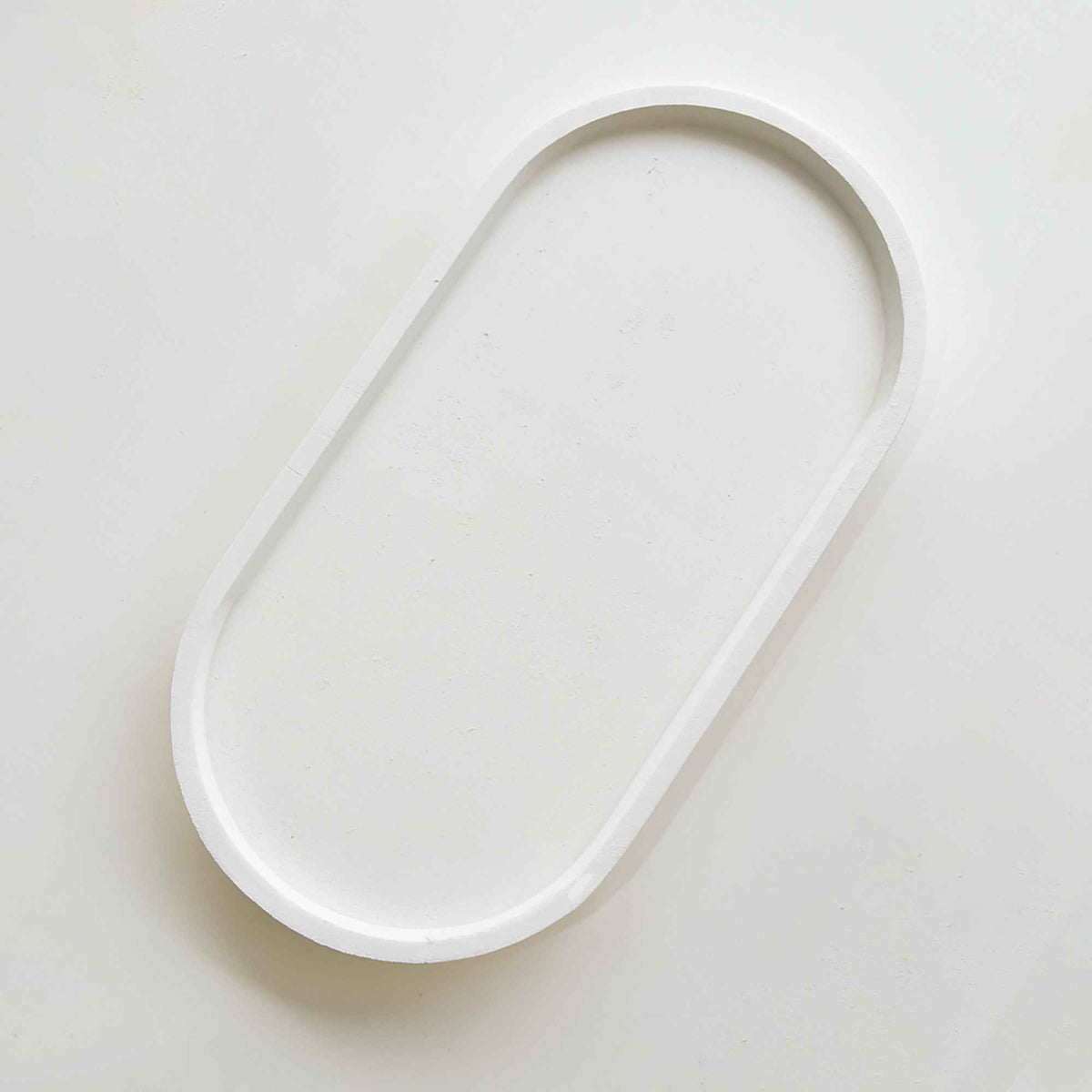 Bandeja Oval Decorativa em Gesso
