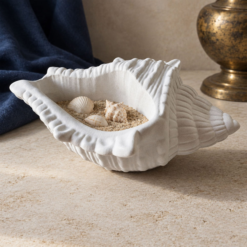 Búzio Decorativo em Gesso
