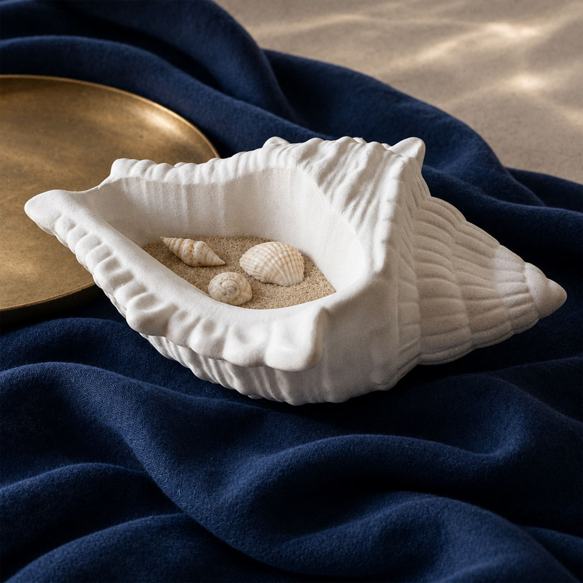 Búzio Decorativo em Gesso