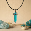 Colar Cristal Aqua Blue