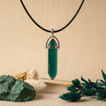 Colar Cristal Teal Verde