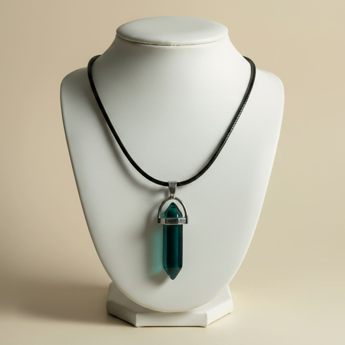 Colar Cristal Teal Verde