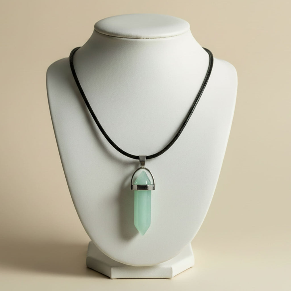 Colar Cristal Verde Mint