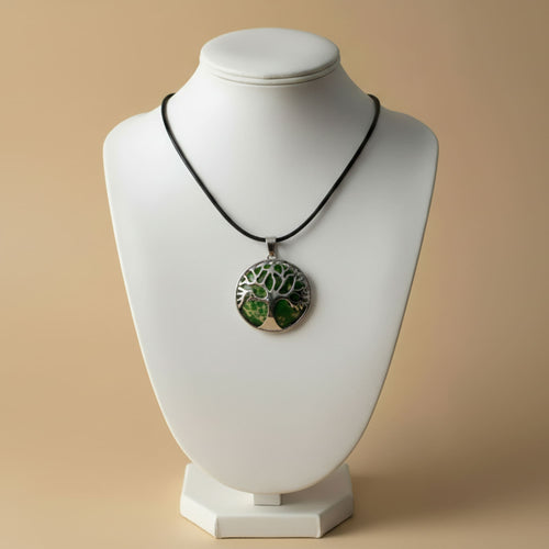 Colar Árvore Jade Verde