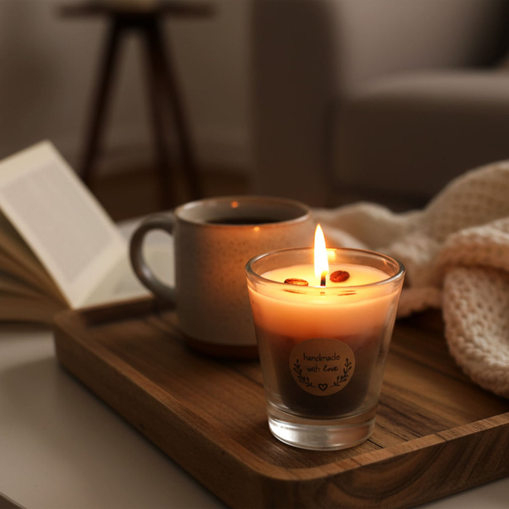 Conjunto Copos Vela Café