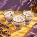 Conjunto Copos Vela Lavanda