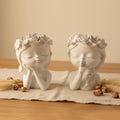 Conjunto Meninas Florais em Gesso