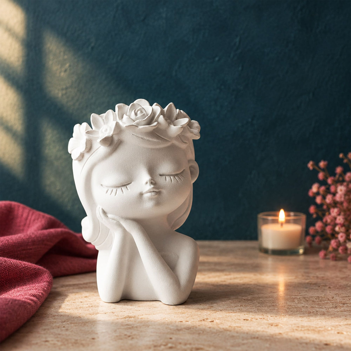 Conjunto Meninas Florais em Gesso