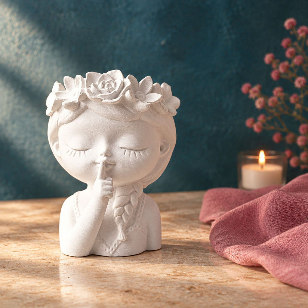 Conjunto Meninas Florais em Gesso