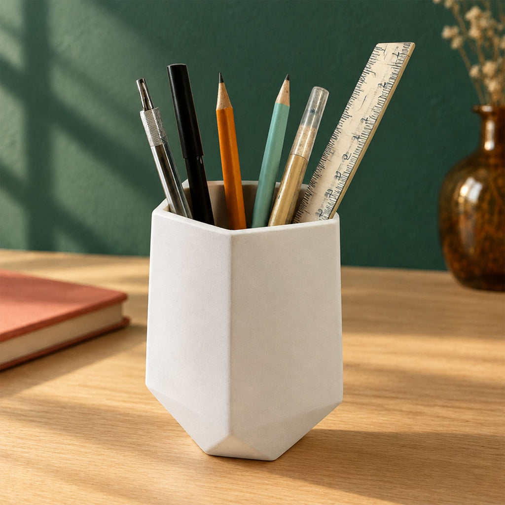 Copo Hexagonal em Gesso