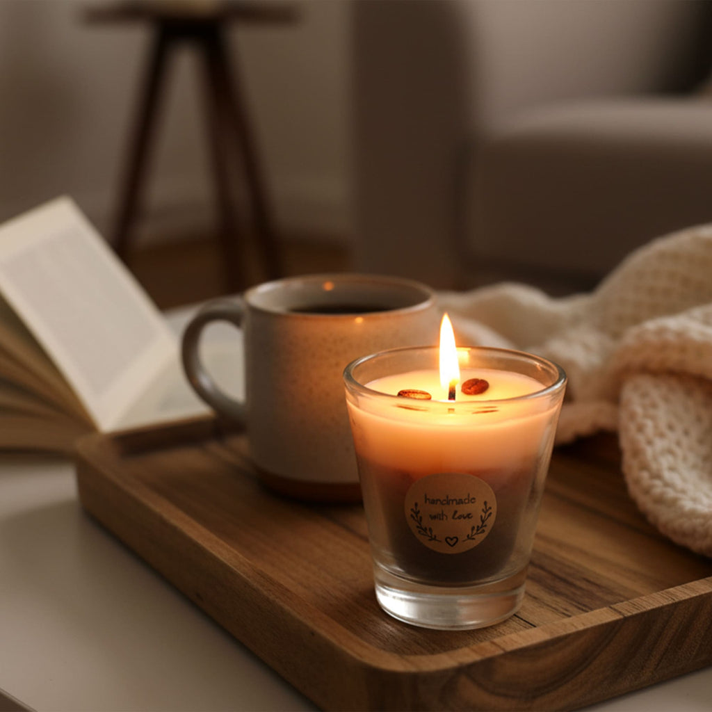 Conjunto Copos Vela Café