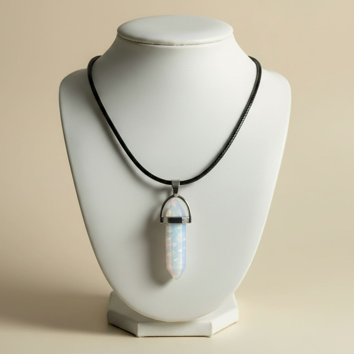 Colar Cristal Opalite Brilhante