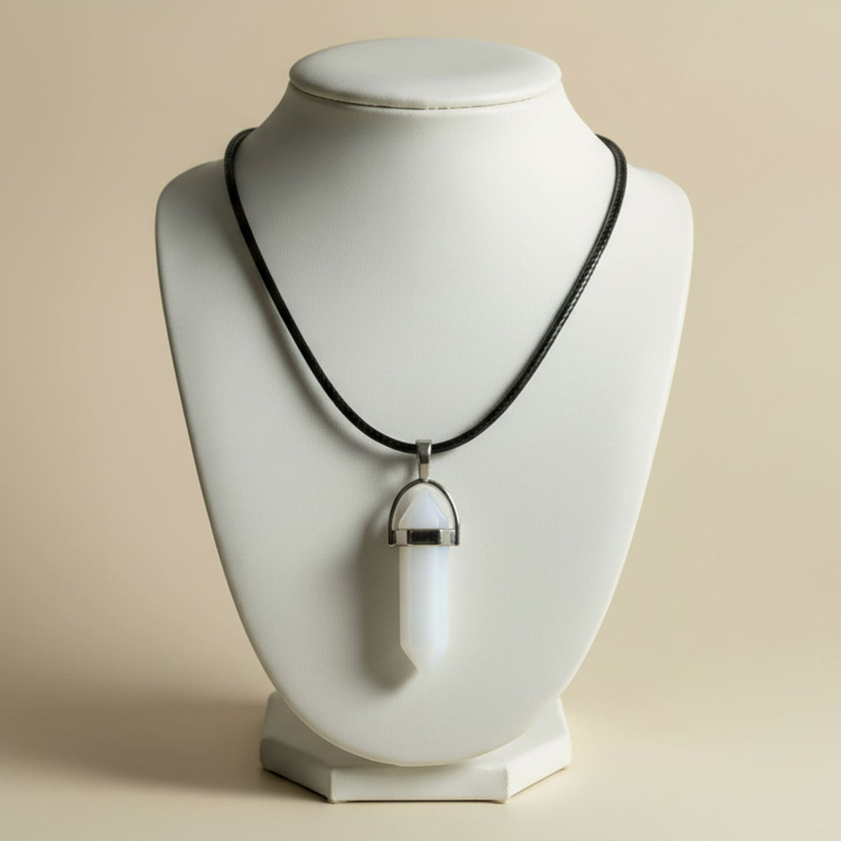 Colar Cristal Opalite Opaco