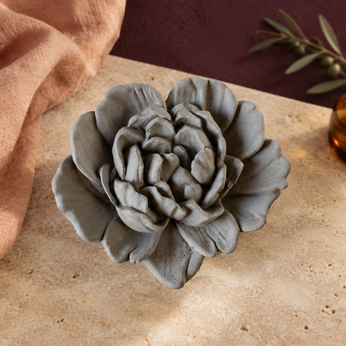 Flor Decorativa em Cimento