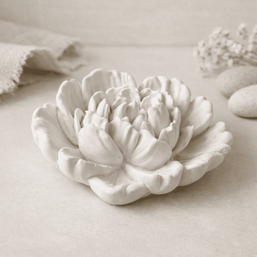 Flor Decorativa em Gesso