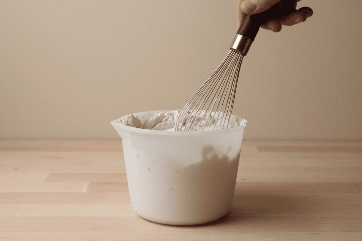 Preparation of the mixture for the parts