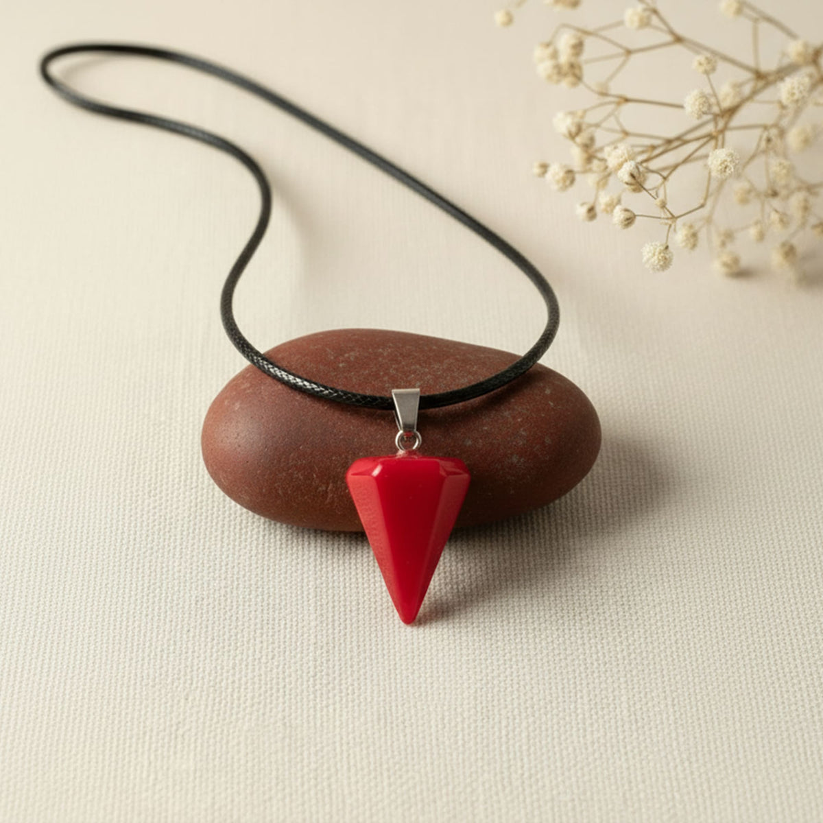 Pêndulo Jaspe Vermelho