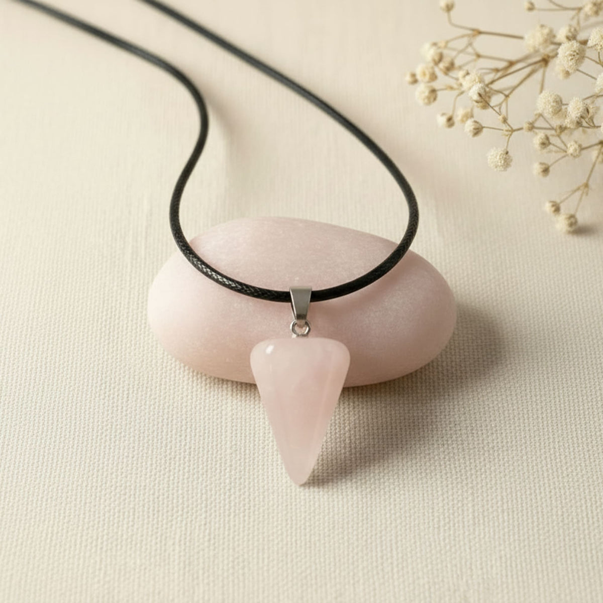 Pêndulo Quartzo Rosa