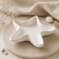 Porta-velas Estrela-do-mar em Gesso