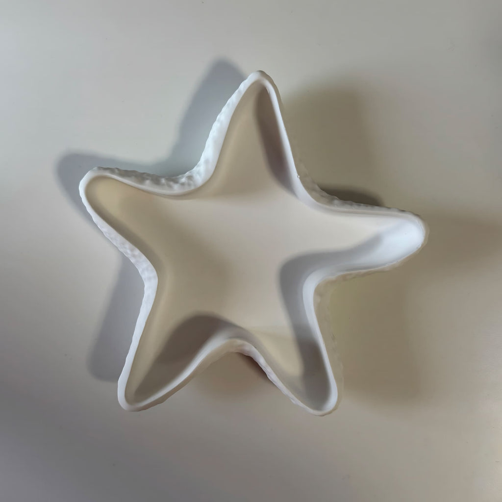 Porta-velas Estrela-do-mar em Gesso