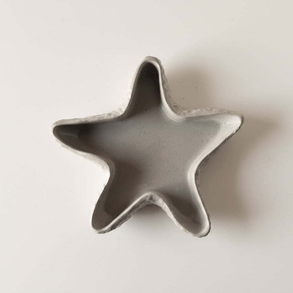 Porta-velas Estrela-do-mar em Cimento