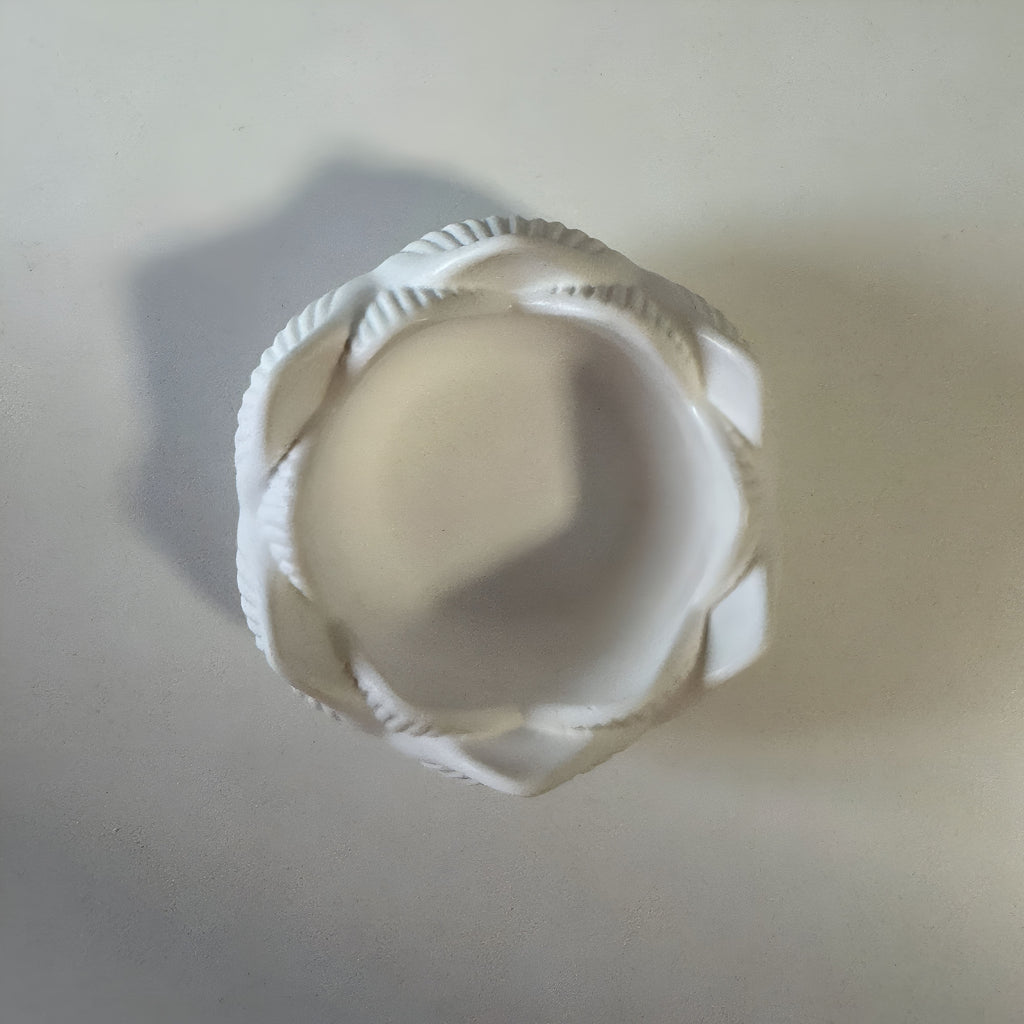 Porta-velas Lótus em Gesso