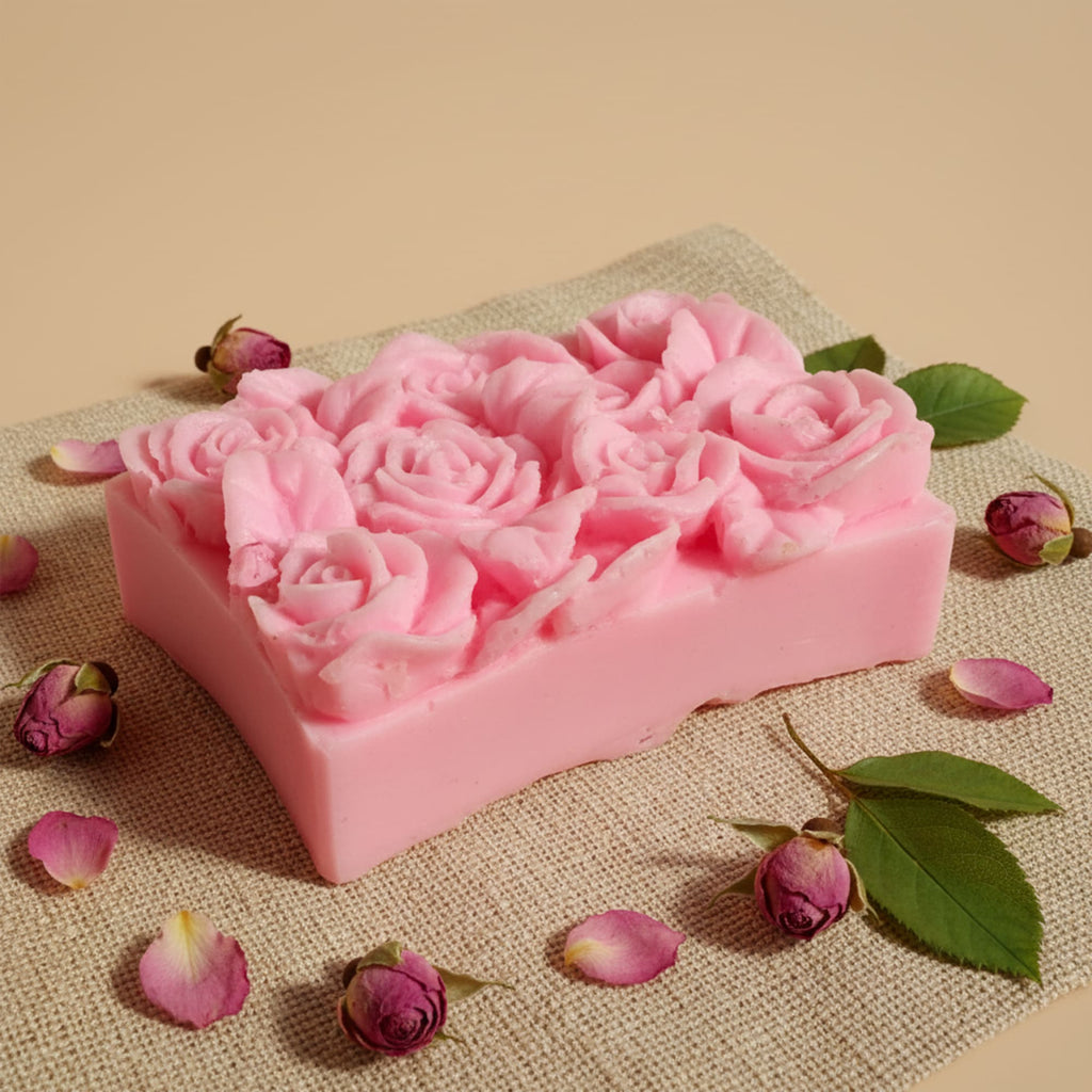 Sabonete Retângulo Rosas