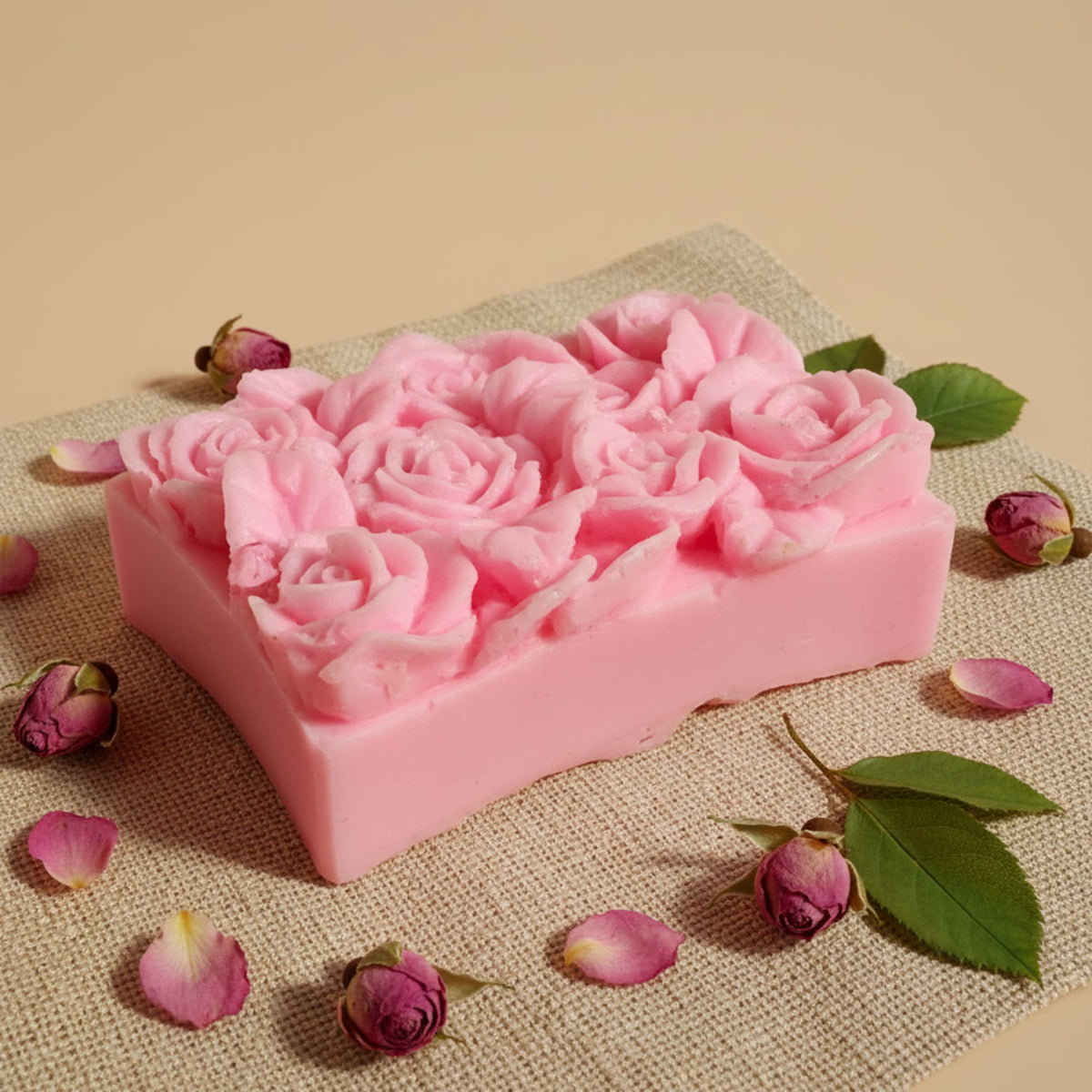 Sabonete Retângulo Rosas