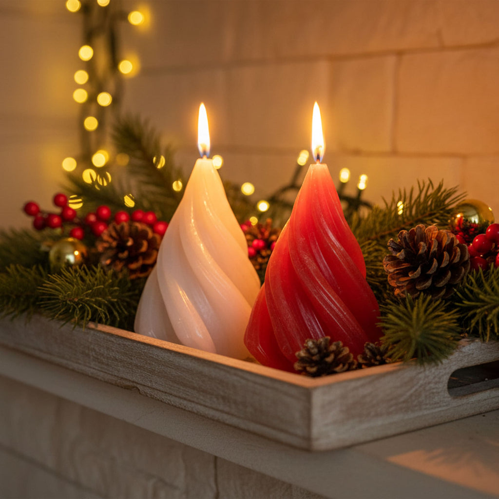 Velas Decorativas Árvore Espiral