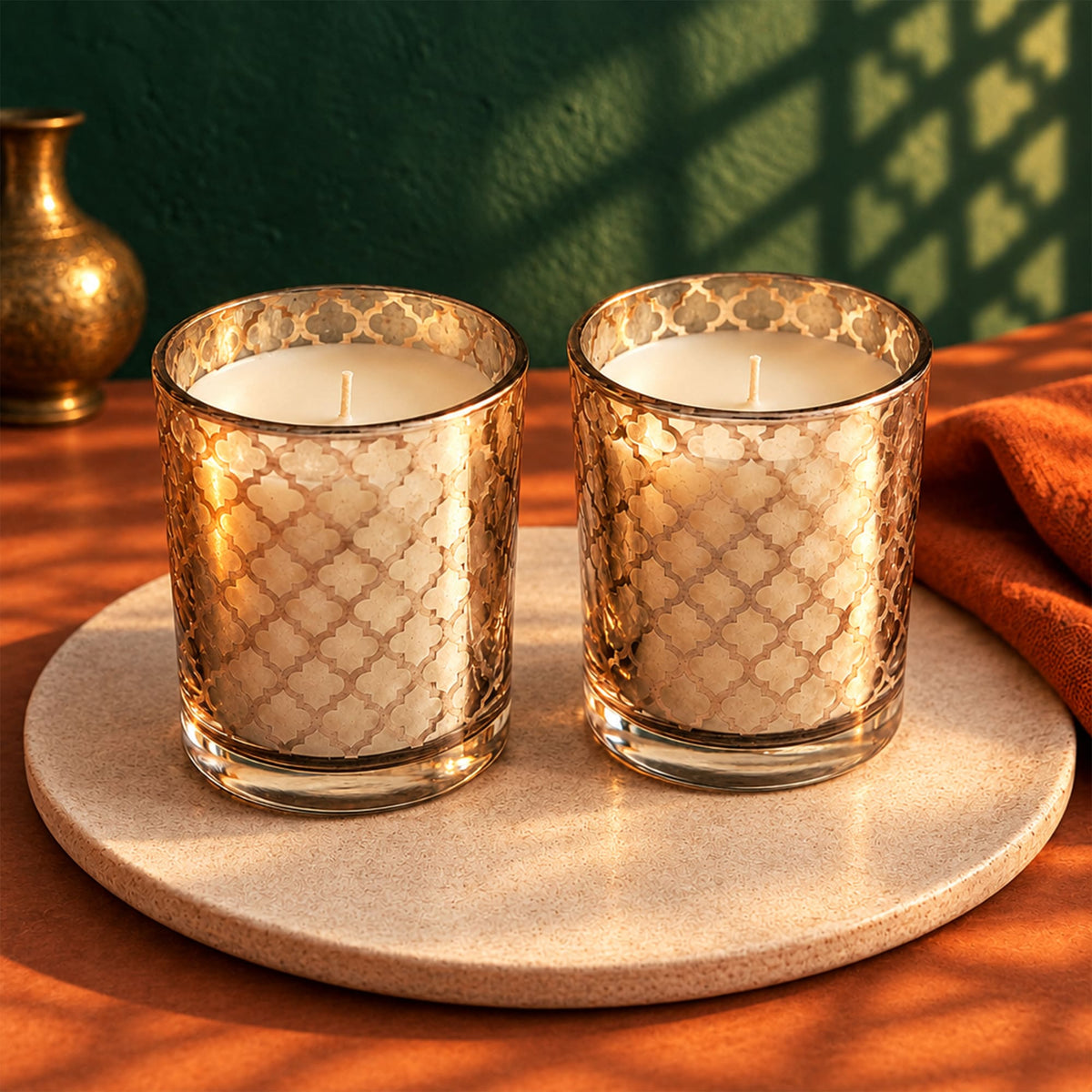 Conjunto Velas Mourisca em Copo