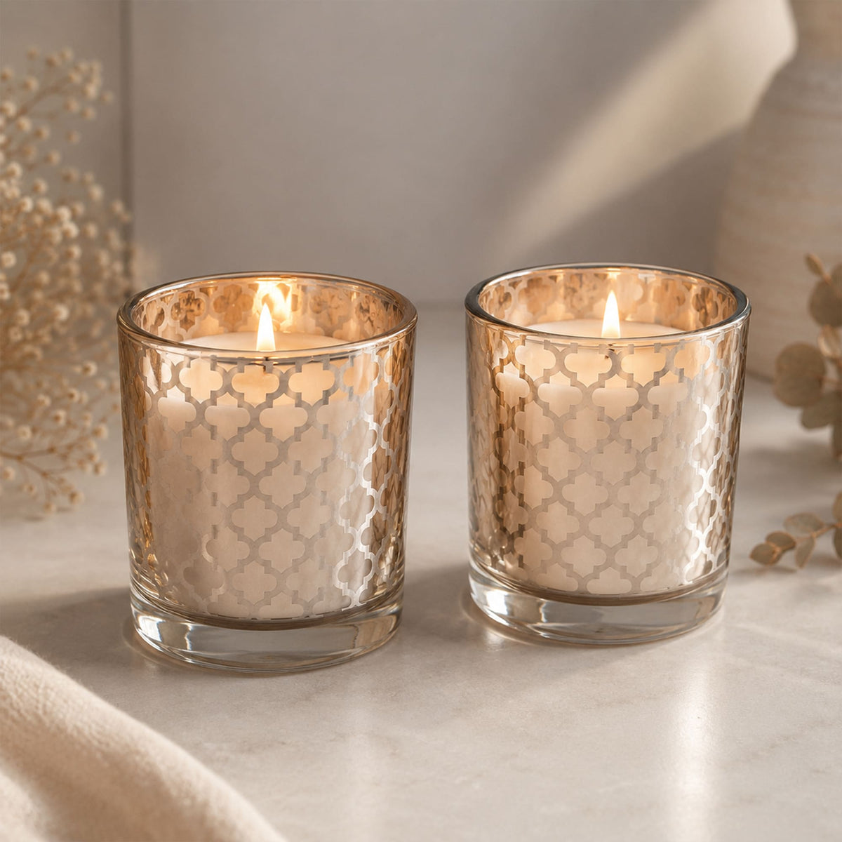 Conjunto Velas Mourisca em Copo