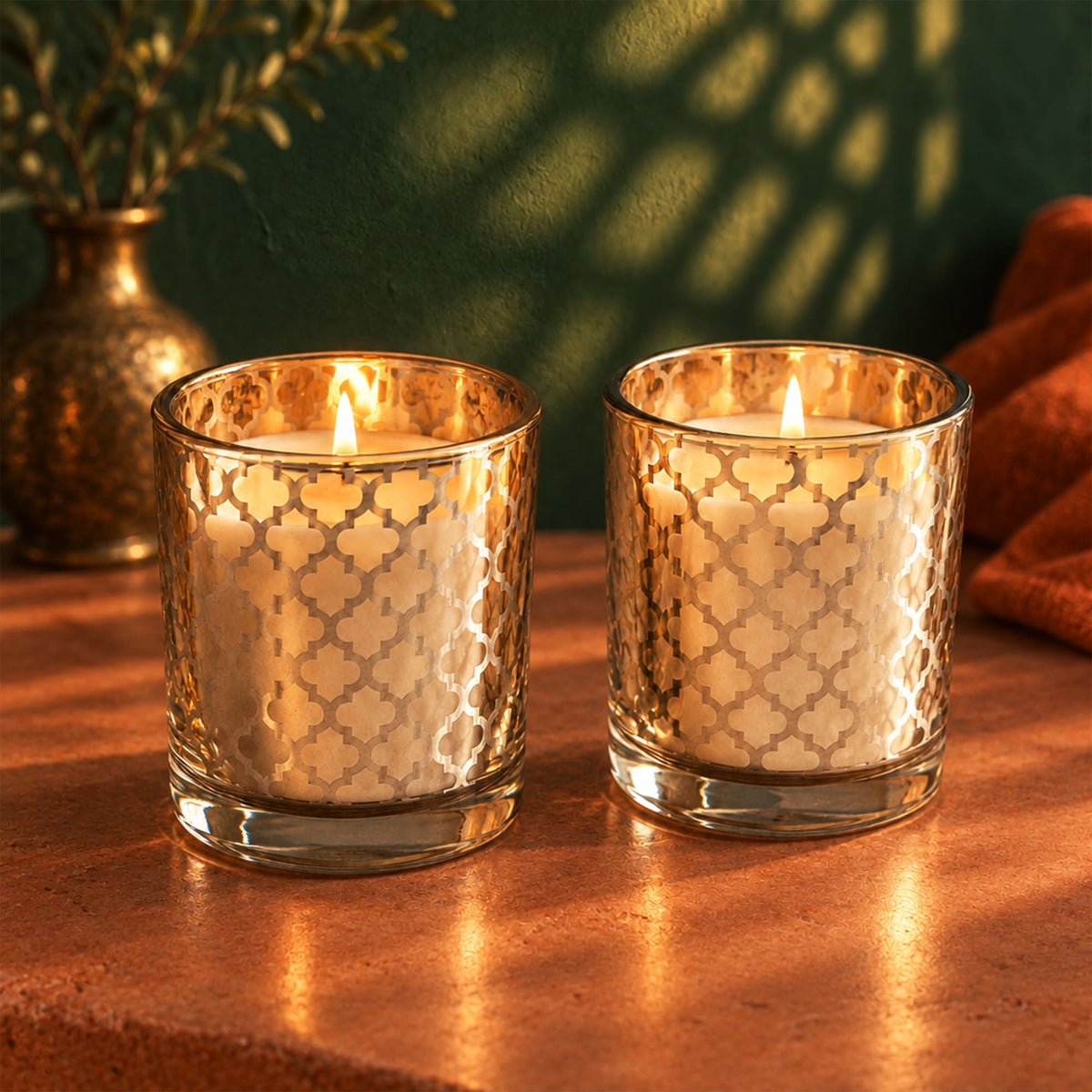 Conjunto Velas Mourisca em Copo