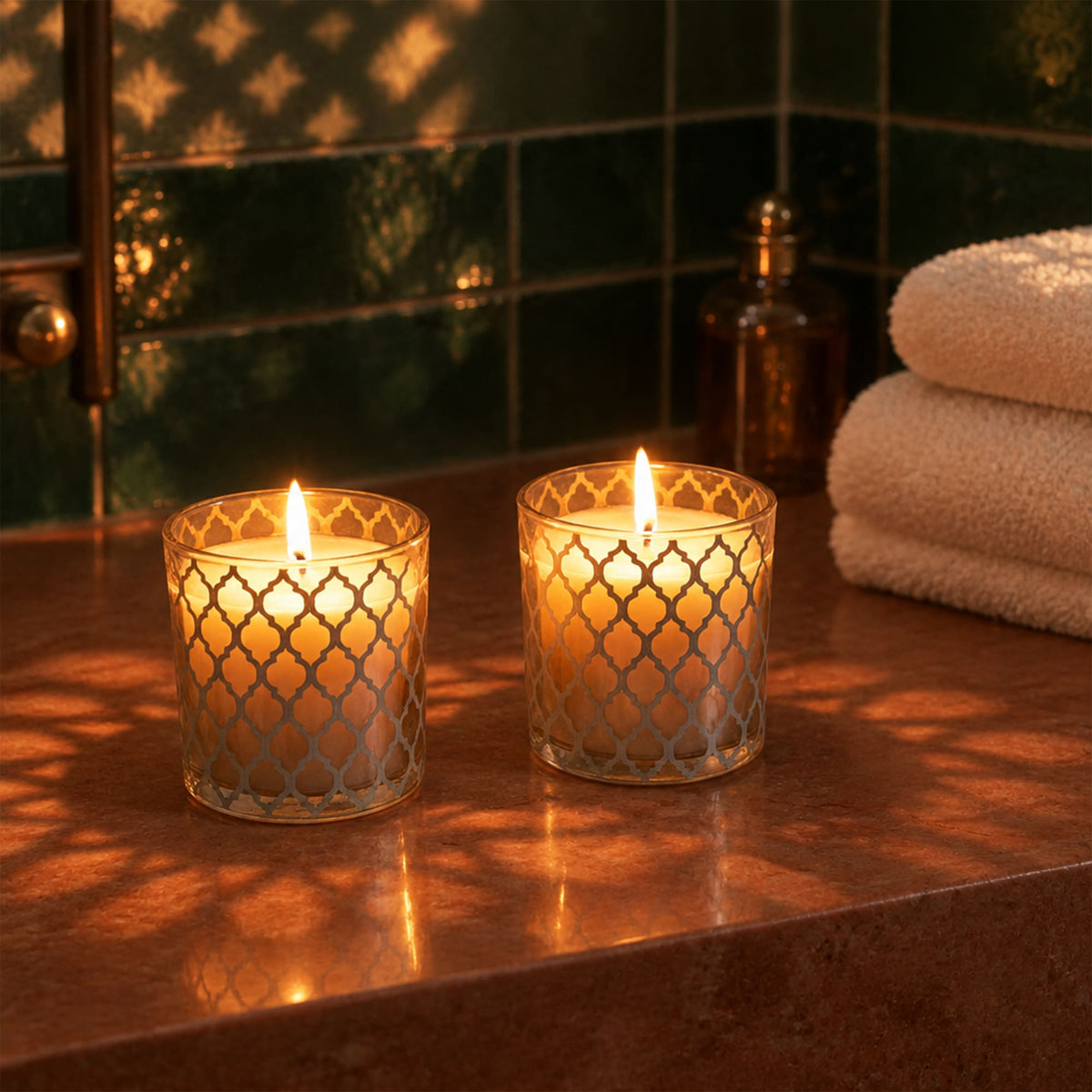 Conjunto Velas Mourisca em Copo